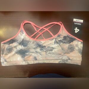 Fourlaps Vitality Sports Bra Pink Clouds